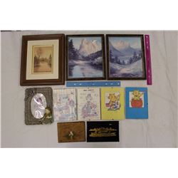 Lot of Misc (Frames w/Art, Pictures, Etc)
