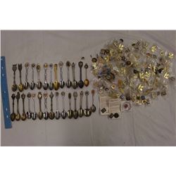 Lot of Collector Spoons& Pins