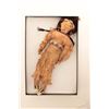 Image 1 : Beaded on buckskin doll in display; Indian  style, 13” -14”.       Est.:  $75-$150
