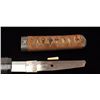 Image 11 : Koto to Shinto period tanto (Short sword)  unsigned in traditional mounting missing  kozuka knife in