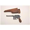 Image 10 : Mauser Broomhandle 1930 step barrel  semi-automatic pistol with wood shoulder  stock/holster, 7.65mm
