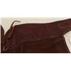 Image 8 : Fringed leather chaps with back of waist belt  area inscribed “T. Mix/Hollywood”; in  overall good t