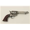 Image 5 : Colt SAA U.S. Artillery Model revolver, .45  caliber, 5.5” barrel, grey patina, wood  grips, S/N 121