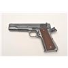 Image 1 : Colt Government Model 1911A-1 semi-automatic  pistol, .45 caliber, 5” barrel, blued finish,  checker