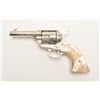 Image 10 : Very rare Colt Sheriff’s Model Single Action  revolver, factory engraved, .44-40, 4”  barrel, old re