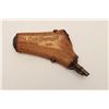 Image 1 : Magnificent Raised Carved Powder Horn showing  Eagle, Stand of Arms, and C.S.A. Reverse  also Relief