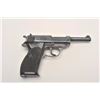 Image 4 : Walther Model HP semi-automatic pistol, 9mm  caliber, 5” barrel, blued finish, checkered  grips, S/N