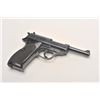 Image 6 : Walther Model HP semi-automatic pistol, 9mm  caliber, 5” barrel, blued finish, checkered  grips, S/N