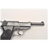 Image 7 : Walther Model HP semi-automatic pistol, 9mm  caliber, 5” barrel, blued finish, checkered  grips, S/N