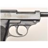 Image 8 : Walther Model HP semi-automatic pistol, 9mm  caliber, 5” barrel, blued finish, checkered  grips, S/N