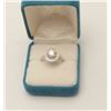 Image 1 : One 14k white gold halo style  ring set with  a  diamond approx. 1.25ct color 1 VS2 and  0.30ct on s