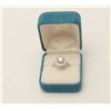 Image 4 : One 14k white gold halo style  ring set with  a  diamond approx. 1.25ct color 1 VS2 and  0.30ct on s