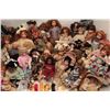 Image 1 : Large lot of antique and vintage dolls and  Teddy bears collected and made by Gail  Novello; her lif