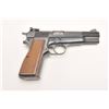 Image 4 : Browning Hi-Power semi-automatic pistol, 9mm  caliber, 4.75” barrel, blued finish,  adjustable rear 