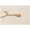 Image 1 : Over 1oz (36.4 gr) Antique 14k Rose Gold  colored Cigar Cutter on matching watch FOB  and chain. Ver