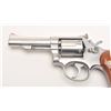 Image 2 : Smith & Wesson Model 67 DA revolver, .38 S&W  Special caliber, 4” barrel, stainless,  checkered wood
