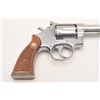 Image 5 : Smith & Wesson Model 67 DA revolver, .38 S&W  Special caliber, 4” barrel, stainless,  checkered wood