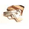 Image 2 : Colt Model 1908 semi-automatic pistol,  factory nickel finish, medallion pearl grips,  S/N 146492, w
