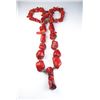Image 2 : Very large blood red Coral necklace weighing  over 250 grams. Estimates $600-$900 Nice