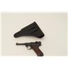 Image 10 : Erfurt 1917 Luger semi-automatic pistol, 9mm  caliber, 4” barrel, blued finish, checkered  wood grip
