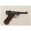 Image 3 : Erfurt 1917 Luger semi-automatic pistol, 9mm  caliber, 4” barrel, blued finish, checkered  wood grip