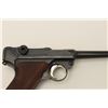Image 4 : Erfurt 1917 Luger semi-automatic pistol, 9mm  caliber, 4” barrel, blued finish, checkered  wood grip