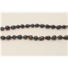 Image 3 : One very fine opera length(37inches) strand  of black baroque pearls and approx 12 – 14 mm  in dia. 