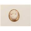 Image 3 : One beautifully carved white corral cameo set  in a 10k yellow gold frame as a brooch cum  pendant. 