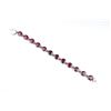 Image 1 : Nice ladies bracelet set with round red  Rubies weighing approx. 20.00 -25.00 carats  set in sterlin