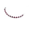 Image 2 : Nice ladies bracelet set with round red  Rubies weighing approx. 20.00 -25.00 carats  set in sterlin