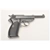 Image 3 : German P-38 semi-automatic pistol,  ac43-marked, 9mm caliber, 5” barrel, military  blued finish, bla