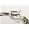 Image 2 : Great Western Arms Co. SAA revolver, .22  caliber, 5.5” barrel, nickel finish, faux  stag grips, S/N