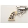 Image 6 : Great Western Arms Co. SAA revolver, .22  caliber, 5.5” barrel, nickel finish, faux  stag grips, S/N