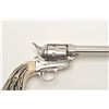 Image 7 : Great Western Arms Co. SAA revolver, .22  caliber, 5.5” barrel, nickel finish, faux  stag grips, S/N