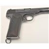 Image 1 : FN semi-automatic pistol, 9mm caliber, 4.5”  barrel, blued finish, checkered hard rubber  grips, S/N
