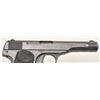 Image 4 : FN semi-automatic pistol, 9mm caliber, 4.5”  barrel, blued finish, checkered hard rubber  grips, S/N