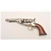 Image 13 : Colt Pocket conversion revolver, .38 RF  caliber, 4.5” barrel, nickel finish, wood  grips, S/N 7455,