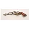 Image 4 : Colt Pocket conversion revolver, .38 RF  caliber, 4.5” barrel, nickel finish, wood  grips, S/N 7455,