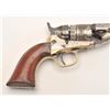 Image 6 : Colt Pocket conversion revolver, .38 RF  caliber, 4.5” barrel, nickel finish, wood  grips, S/N 7455,