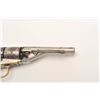 Image 8 : Colt Pocket conversion revolver, .38 RF  caliber, 4.5” barrel, nickel finish, wood  grips, S/N 7455,