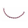 Image 2 : Nice ladies bracelet set with 28 intense red  Rubies weighing approx. 15.00 carats set in  sterling 
