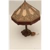 Image 3 : Beautiful Miller stained glass and metal  table lamp; appears to be ca. 1920’s;  approximately 27” t