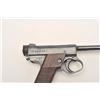Image 7 : Japanese Nambu semi-automatic pistol with  clamshell holster and strap, 8mm, 4.5”  barrel, wood grip