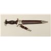 Image 1 : German SA dagger and sheath, blade marked  “Aesculap/Tuttlingen” in overall very good  condition; ha