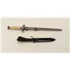Image 2 : Lot of 2 German nazi era knives with sheaths,  one with a blued metal sheath and leather  hanger; bl