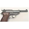 Image 6 : P-38 semi-automatic pistol, “cyq” marked, 9mm  caliber, 5” barrel, military finish, maroon  grips, S