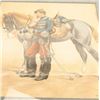 Image 1 : Original art of French soldier.    Est.:   $250-$500.