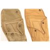 Image 2 : Two G.I.-issue canvas “jump” cases for M1  Paratrooper carbines; one Sems 1943 and U.S.  marked in t
