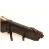 Image 1 : Early Civil or Indian Wars leather carbine  scabbard with brass throat; overall good  condition.    