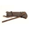 Image 3 : Early Civil or Indian Wars leather carbine  scabbard with brass throat; overall good  condition.    